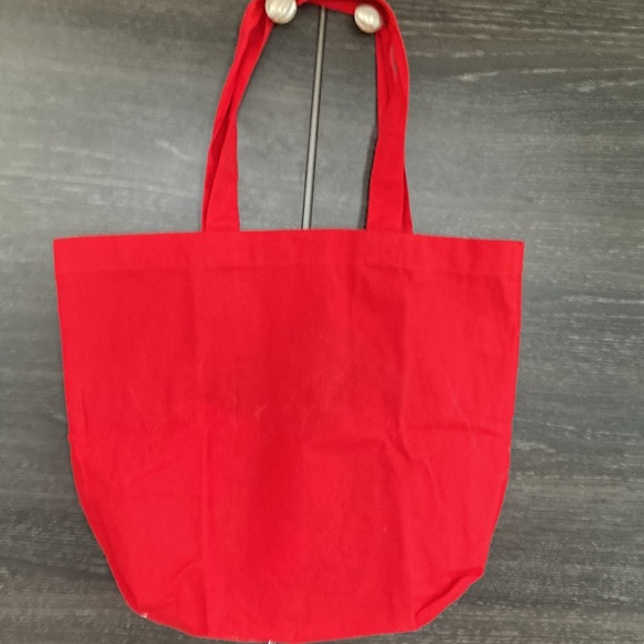 Hand Painted Hydrangeas Cotton Tote Bag - Picture 3 of 4